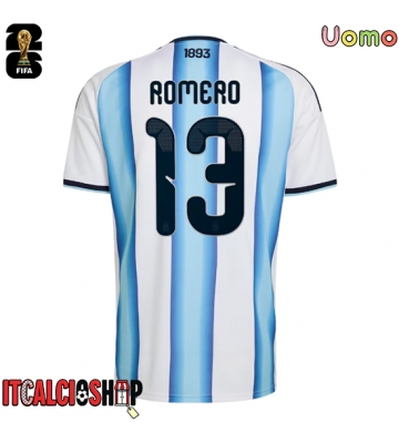 Argentina Cristian Romero #13 Prima Maglia Mondiali 2026 Manica Corta